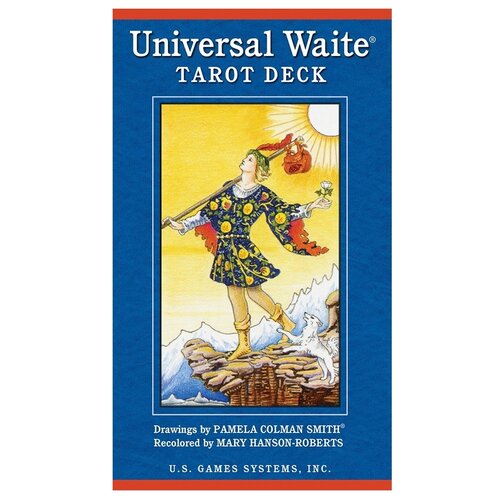 Гадальные карты U.S. Games Systems Таро Universal Waite Tarot Deck, 78 карты, синий, 310 артур эдвард уэйт универсальное таро уэйта книга и колода