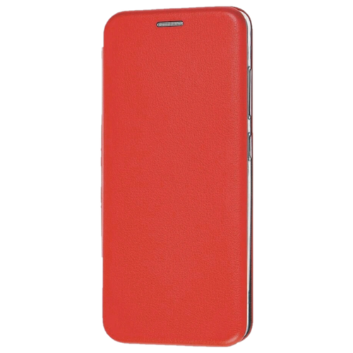фото Чехол книжка красный цвет с магнитным замком для samsung galaxy s6 / g920 / самсунг с 6 с подставкой для телефона и кармана для карт или денег shok365