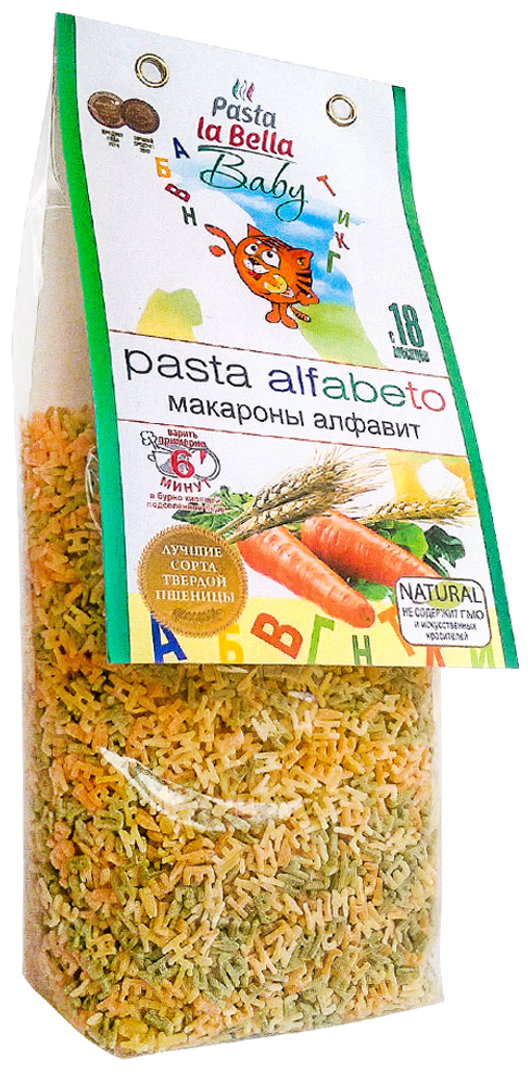 Макаронные изделия Pasta la Bella Алфавит, с 18 месяцев, 400 г - фотография № 2