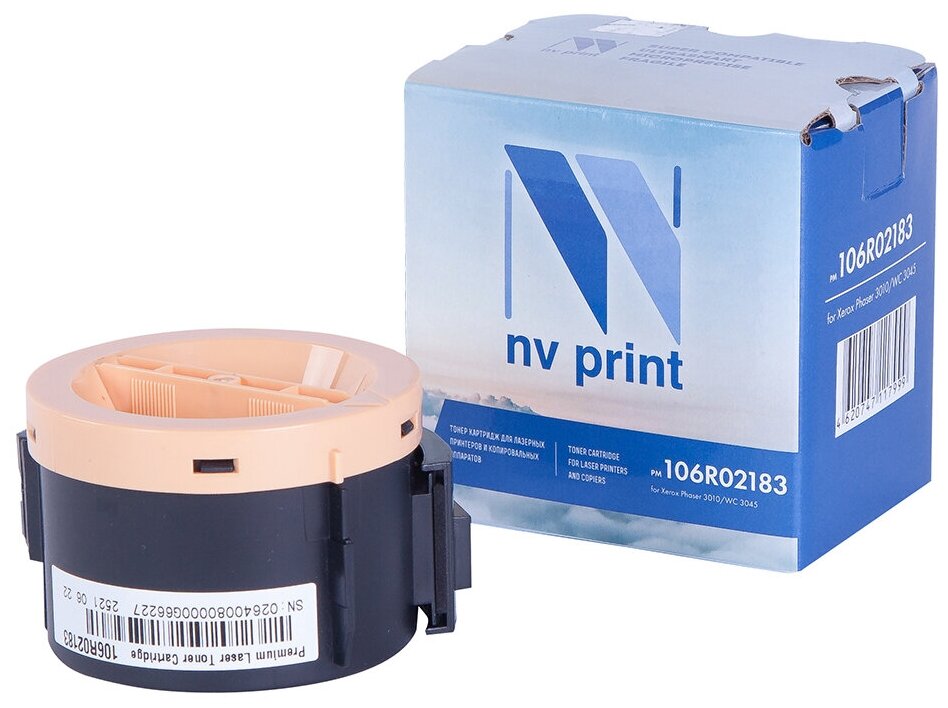 Лазерный картридж NV Print NV-106R02183 для Xerox Phaser 3010, WorkCentre 3040, 3045 (совместимый, чёрный, 2300 стр.)