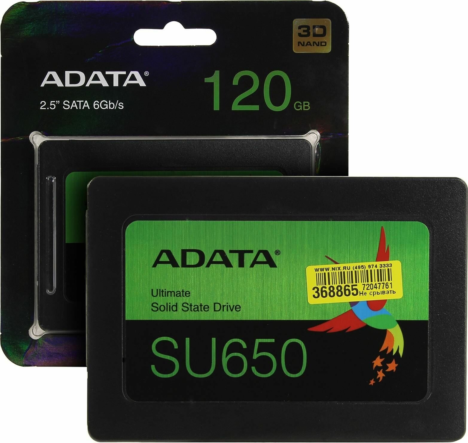 SSD накопитель A-DATA Ultimate SU650 120Гб, 2.5", SATA III - фото №5