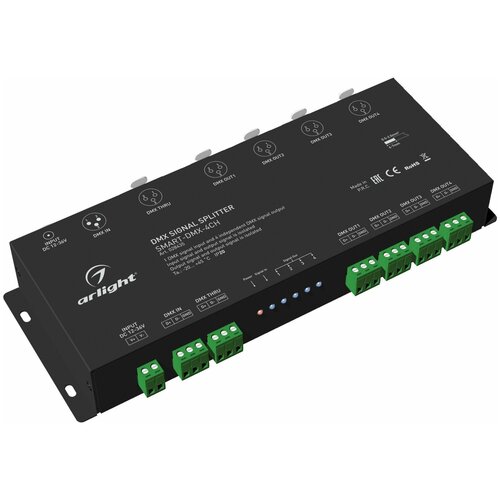 DMX-сплиттер SMART-DMX-4CH d4 dc5v 12v 24v 36v 4ch pwm constant voltage constant current cc cv dmx decoder dmx512 led controller for rgb rgbw led tape lamp