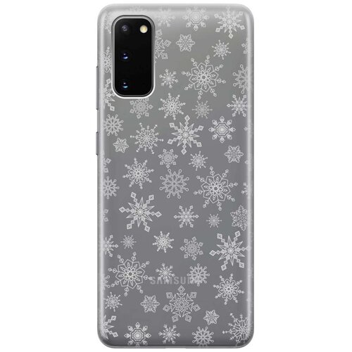 Чехол - накладка Transparent 3D для Samsung Galaxy S20 с принтом Fairy Snowflakes чехол накладка transparent 3d для samsung galaxy a10 с принтом fairy snowflakes