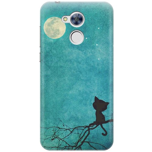 фото Cиликоновый чехол котенок и луна на honor 6a / хонор 6а re:pa
