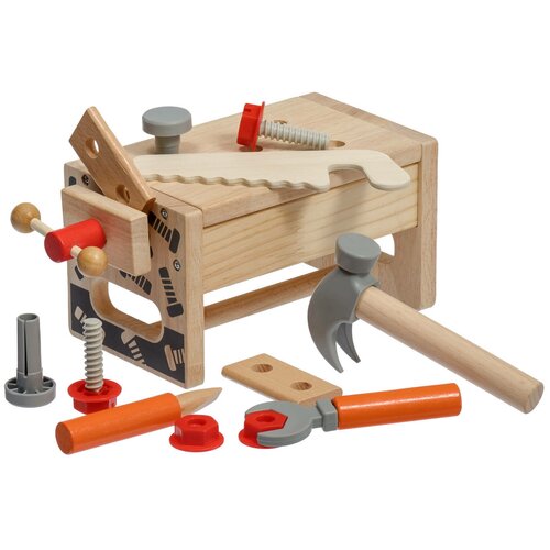 Купить Мир деревянных игрушек Верстак плотника (LL182), бежевый, дерево