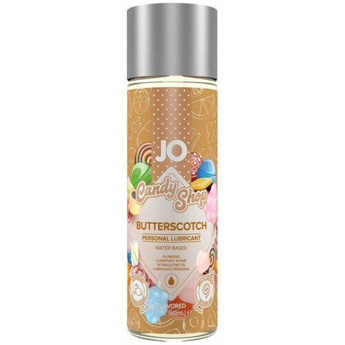 Вкусовой лубрикант на водной основе Candy Shop Ириски (Butterscotch) - 60 мл. смазка на водной основе candy shop butterscotch с ароматом ирисок 60 мл system jo