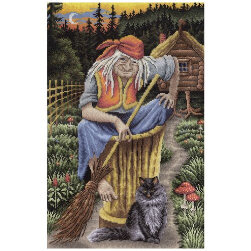 фото Набор для вышивания panna "баба - яга" 25x35 см