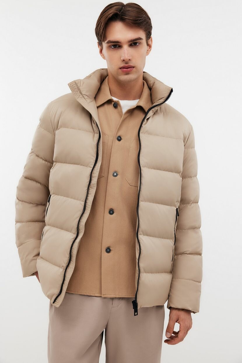Пуховик Baon B5022701, размер XXL, коричневый