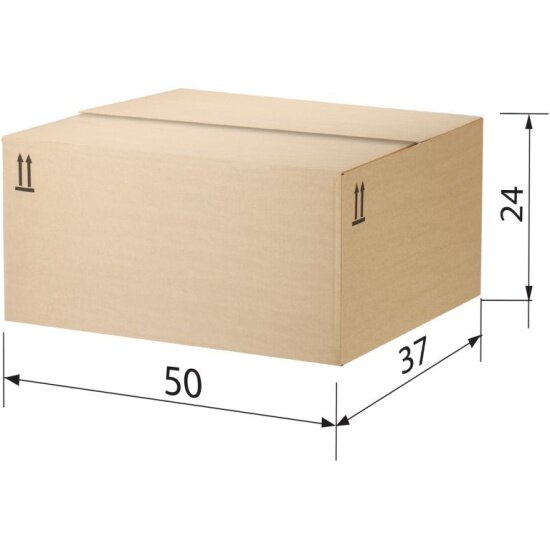 Гофроящик Samson Т22 длина 500 х ширина 370 х высота 240 мм профиль В FEFCO 0202 / ГОСТ исполнение Б