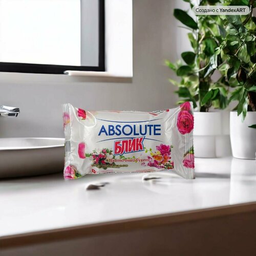 Косметическое твердое мыло ABSOLUTE BLIK - цветочный букет 170 гр.