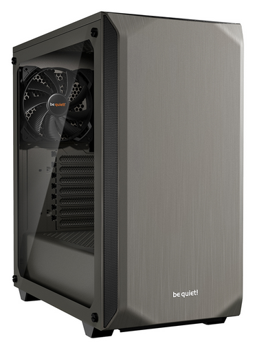 Корпус ATX Без БП BeQuiet BGW36 Pure Base 500 Window Metallic Gray, TG, вентилятор 140мм х2
