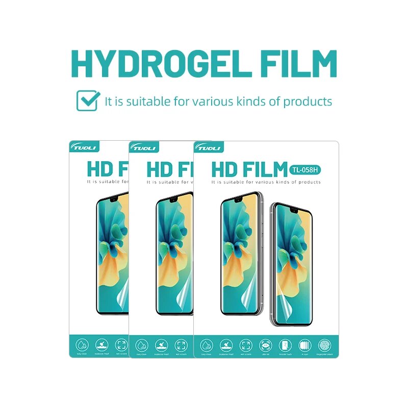Наборы Электроинструмента 50 шт, гидрогелевые наклейки TUOLI TL168, TL-058H HD, 50pcs