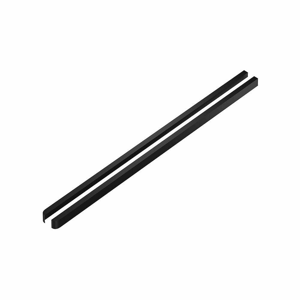 Заглушка боковая для кронштейна Larvij 306 мм торцевая черная 2 шт