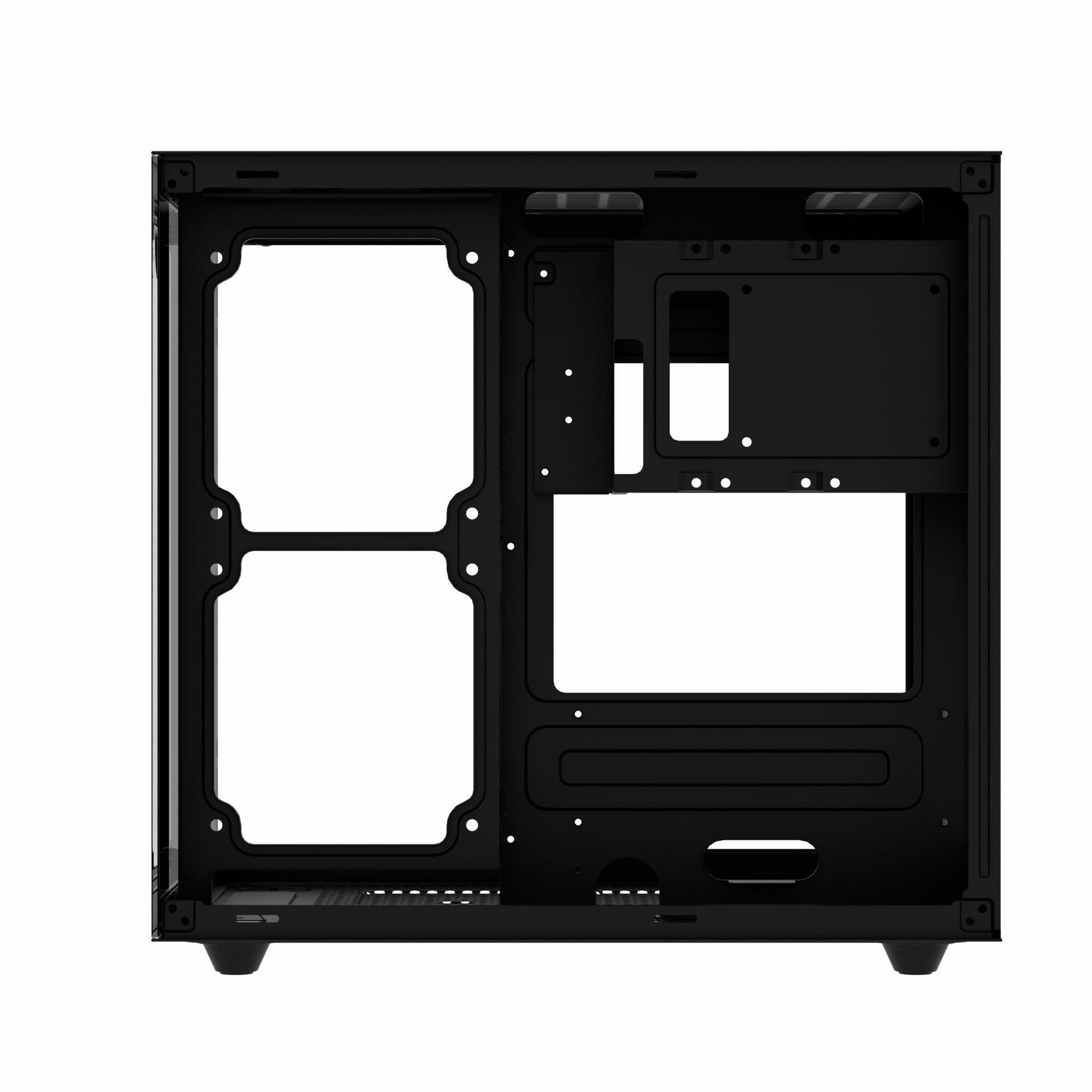 Корпус Invader Q3S кубик + закаленное стекло, Micro-ATX, Mini-ITX — фото 1