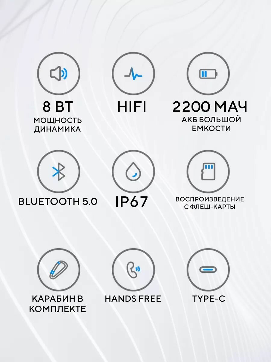 Bluetooth колонка с креплением для руля велосипеда, электросамоката (с дисплеем) — фото 1