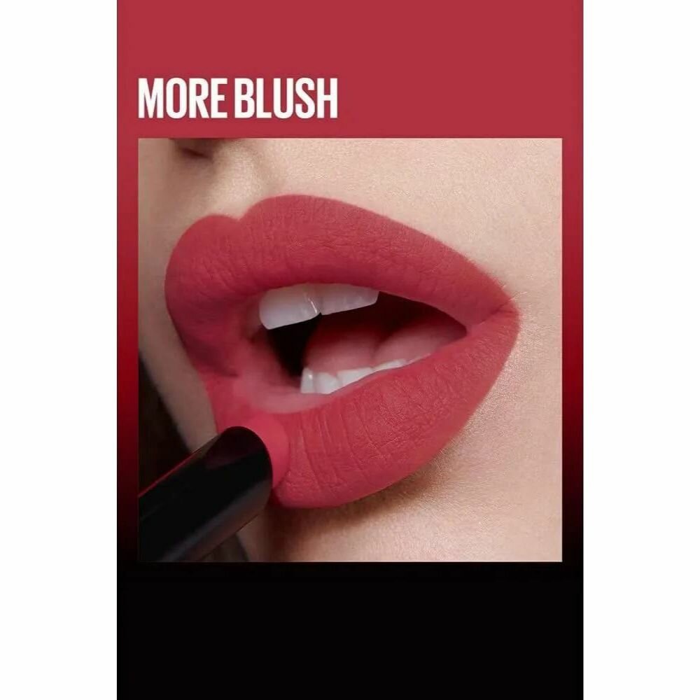 MAYBELLINE NEW YORK Помада для губ Color Sensational Ultimate, тон 499 More Blush, суперстойкая/ матовая