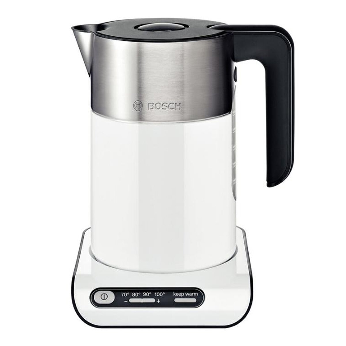 Электрочайник Bosch Styline TWK8611, 1,5 л, 2400Вт, поддержание тепла, белый