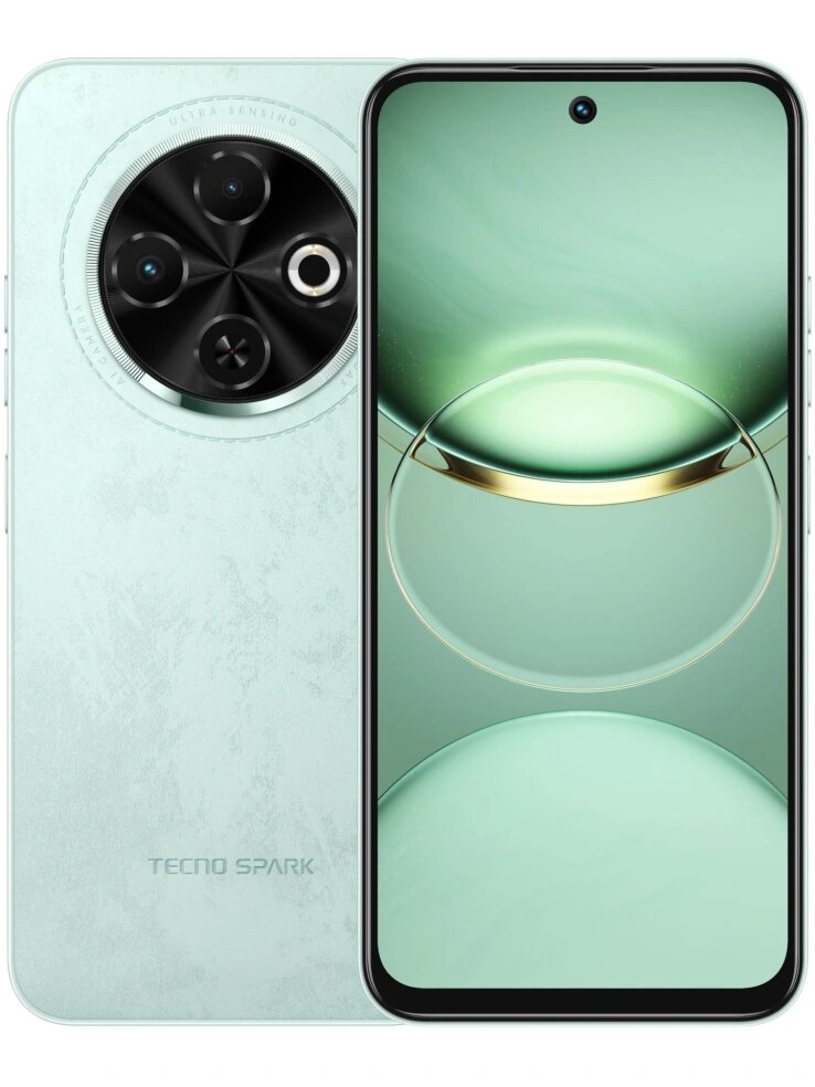 Смартфон Tecno Spark 30C 8ГБ/256ГБ, зеленый (kl5n 256+8 magic skin green)