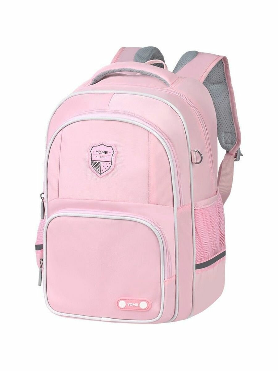 Рюкзак школьный детский YOME Британский, розовый, 3-7 класс