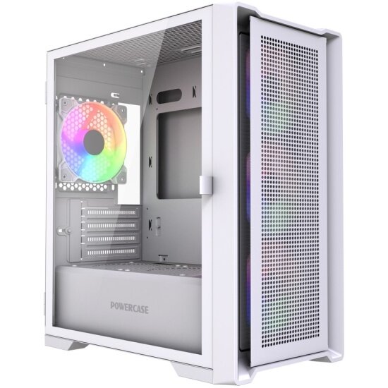 Корпус Powercase Alisio Micro X4W V2 LE, белый (CAMCXW-A4-LE)