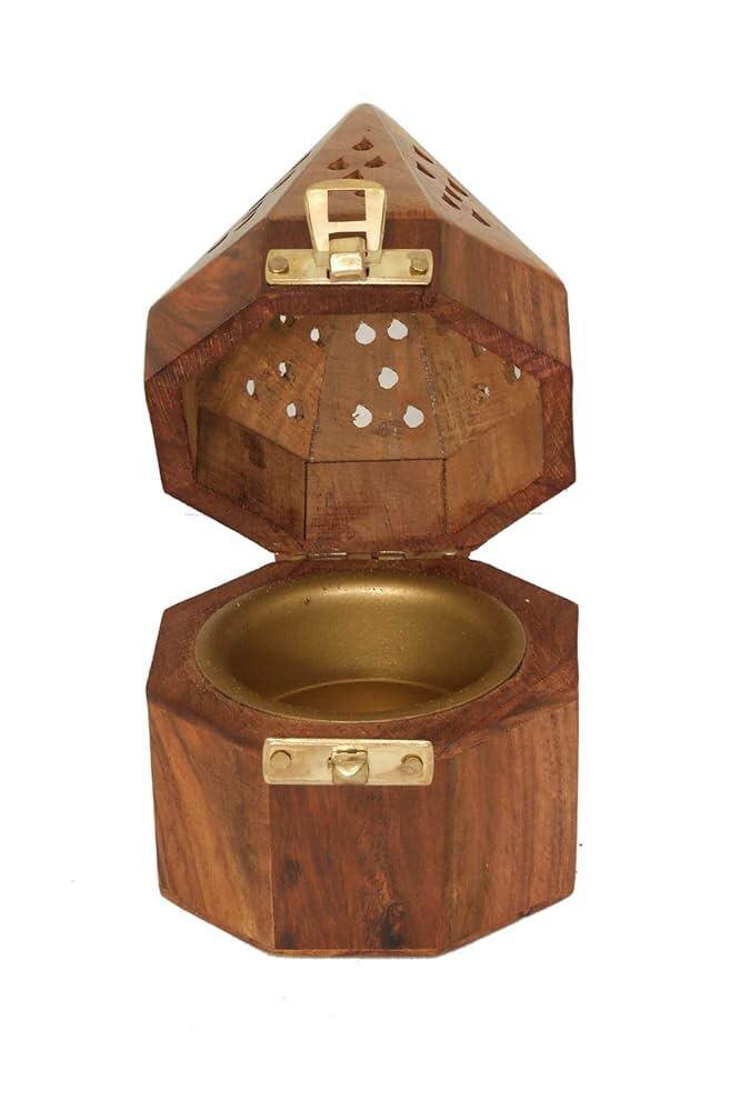 Деревянный инсенс-бафур-горелка Saqoware Hexa Round(для диффузора). — фото 1