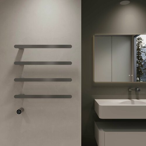 Изображение товара Полотенцесушитель электрический Vincea VTD-2H2GM, вороненая сталь, таймер