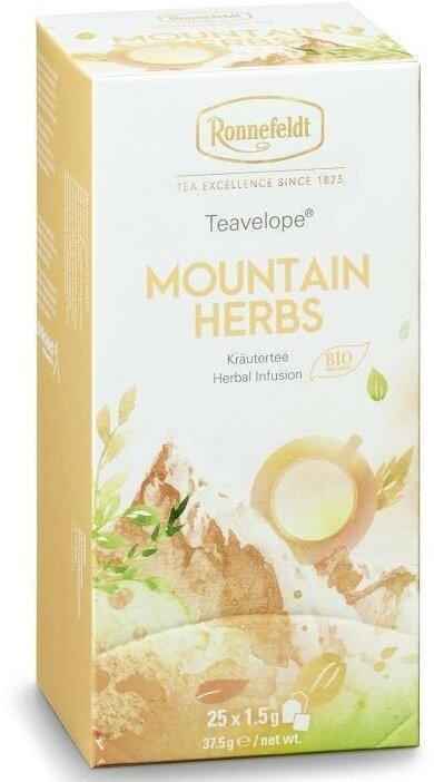 Чай травяной Ronnefeldt Teavelope Mountain Herbs в пакетиках, 25 шт. - фотография № 11