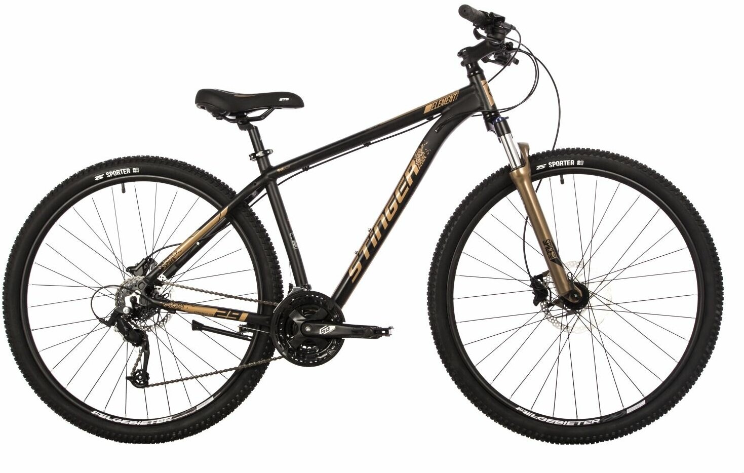 Горный велосипед Stinger Element Pro 29 (2023) золотистый 18"