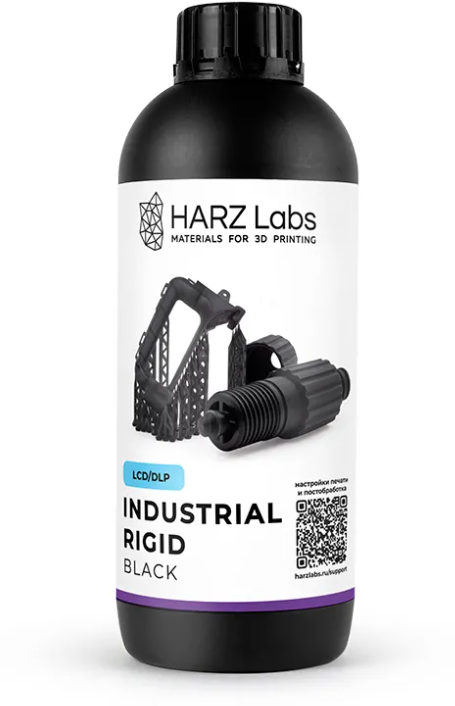 Фотополимерная смола HARZ Labs Industrial Rigid, черный (1000 гр)