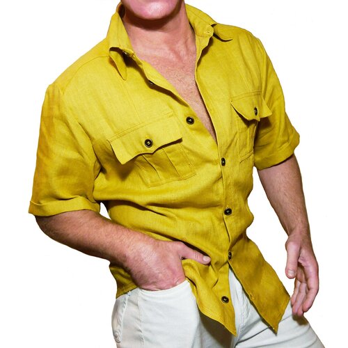 фото Рубашка safari, размер xl, желтый
