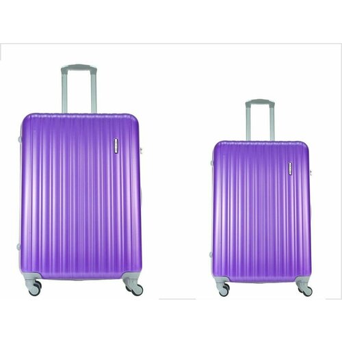 фото Комплект чемоданов feybaul, abs-пластик, фиолетовый