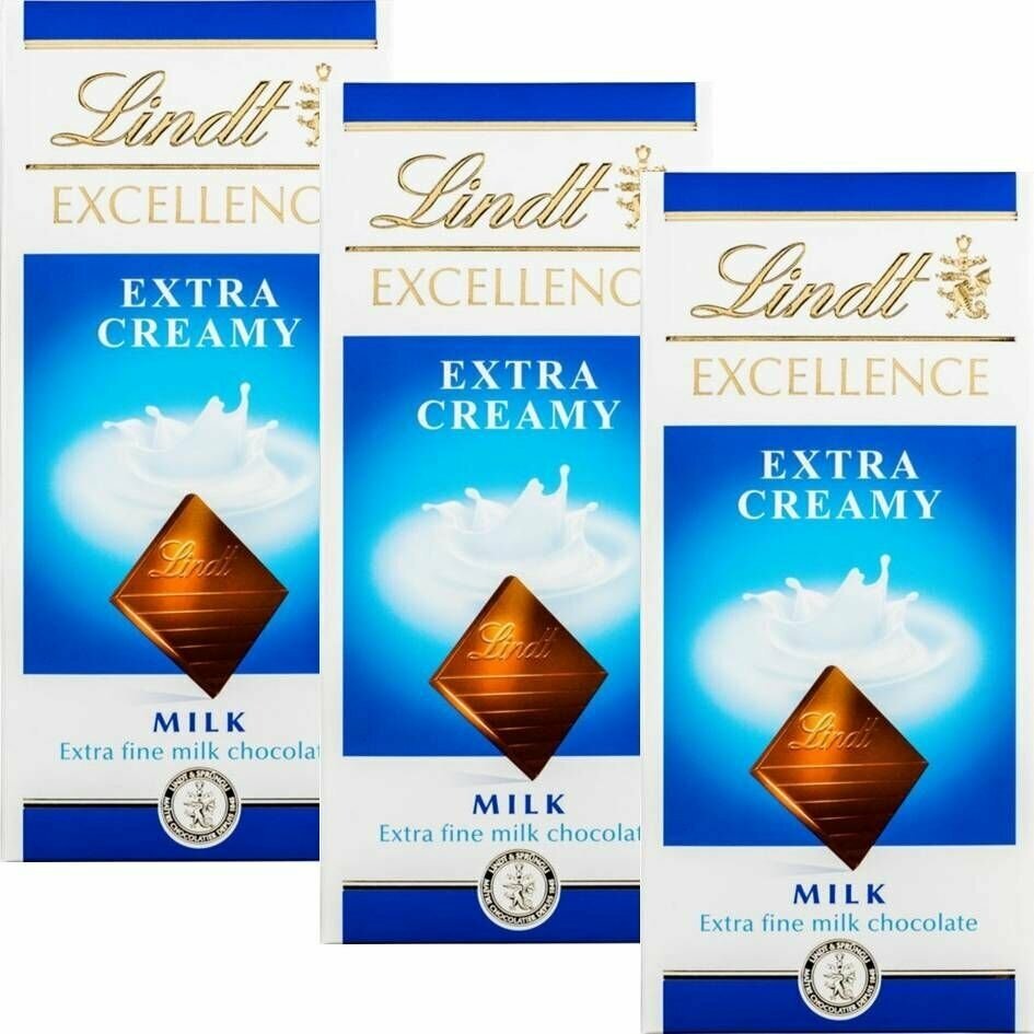 Шоколад Lindt Excellence extra creamy молочный, 100 г - фотография № 2