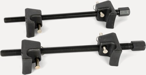 Изображение товара Стяжка пружин 300мм двойной скользящий крюк кованые с фиксаторами (АвтоДело)