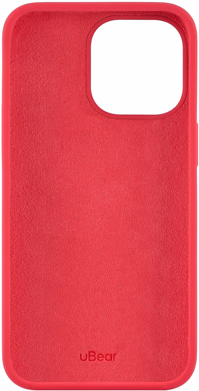 Чехол uBear Touch Case (Liquid silicone) для iPhone 13 Pro, красный