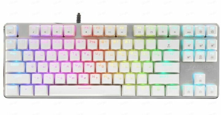 Клавиатура для компьютера, клавиатура игровая, клавиатура с подсветкой, ARDOR GAMING Blade PRO, белая