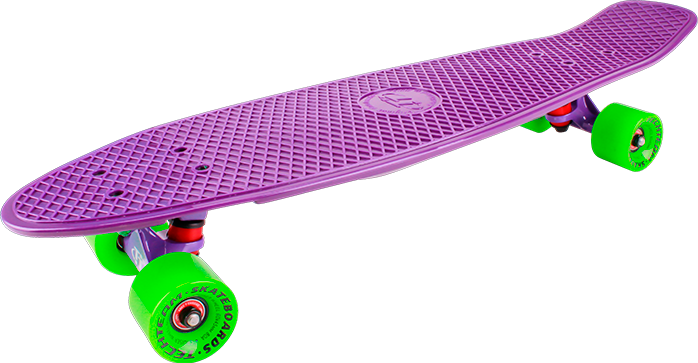 Скейтборд пластиковый Classic 27 pink 1/4 TLS-402