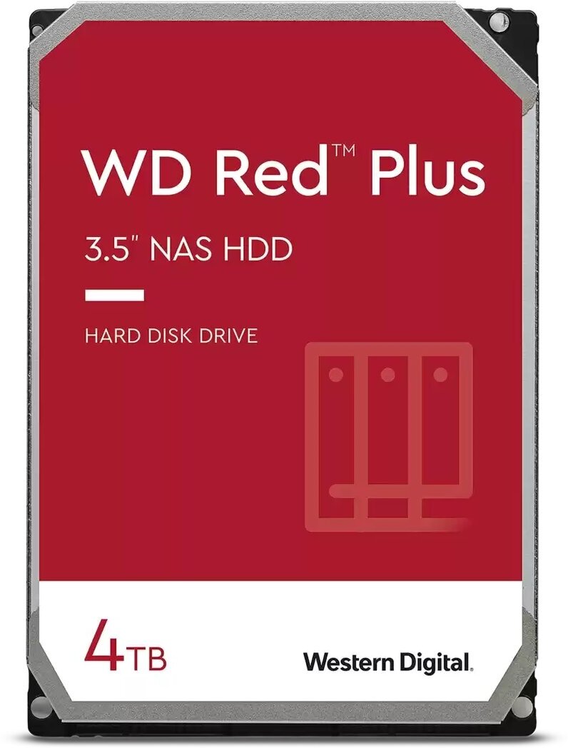 Жёсткий диск 4Tb SATA-III WD Red Plus (WD40EFPX)