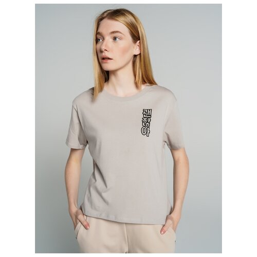 фото Футболка твое 76657 размер s, светло-серый