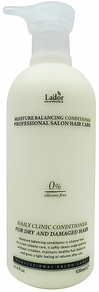 Lador Кондиционер для волос без силикона Lador Moisture Balancing Conditioner, 530 мл
