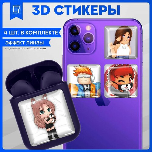 Наклейки на телефон 3D стикер на чехол Роблокс Roblox v4