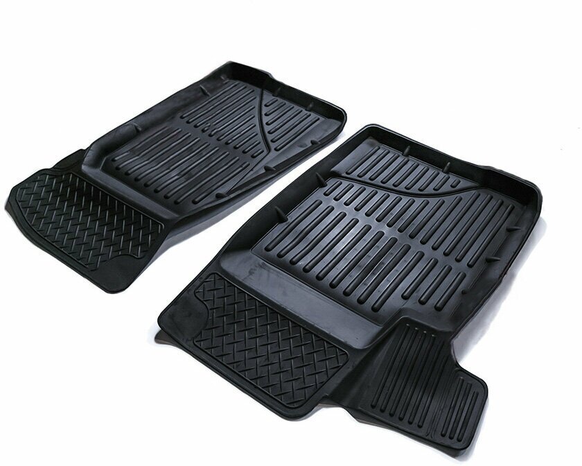 фото Резиновые коврики в салон 3D Standart SRTK, передние на Chevrolet Niva (2002-2020)