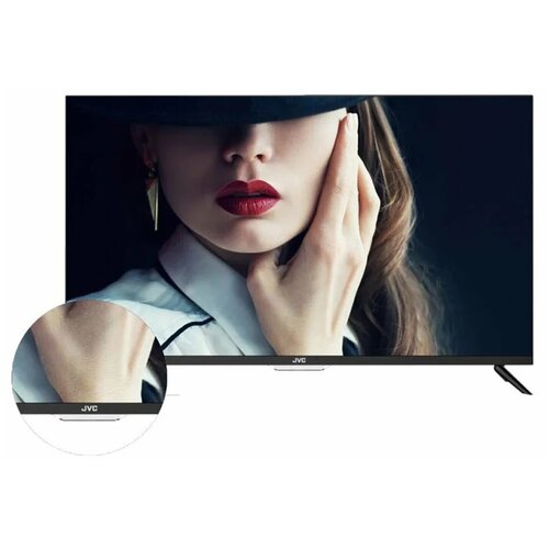 Телевизор JVC LT-32M595S, 32' (81 см), 1366×768, HD, 16:9, SmartTV, WiFi, безрамочный, черный телевизор jvc lt 40m690 40 full hd smart tv android wi fi черный