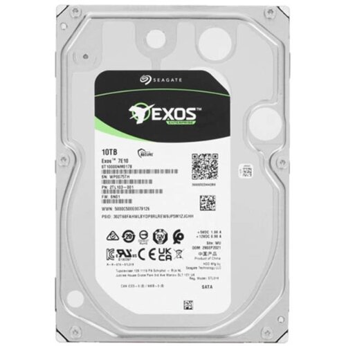 Жесткий диск Seagate Exos 7E10 10Tb ST10000NM017B 3 5 10 тб жесткий диск seagate exos 7e10 st10000nm017b