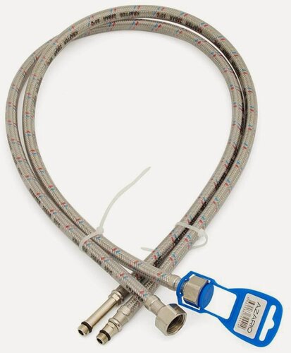 Изображение товара Подводка для смесителей AZARIO LUXe 1,5 м (силик. оболочка) пара AZLux908