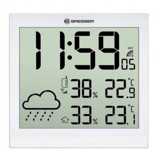 BRESSER метеостанция ClimaTemp JC LCD Настенные часы - белая 1142500₽