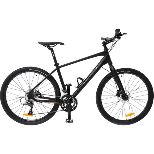 Гибрид Welt Horizon (2023) matt black 18 (требует финальной сборки) шатуны shimano claris r2030 170мм 8 скоростей 50 39 30т с защитой efcr2030cx090c