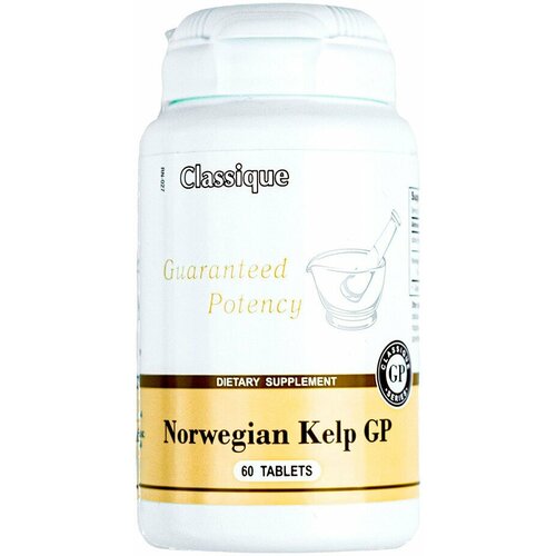 Norwegian Kelp GP Santegra - Норвежский Келп Сантегра, 60 таблеток - источник йода (органический йод 150 мкг) при гипофункции щитовидной железы