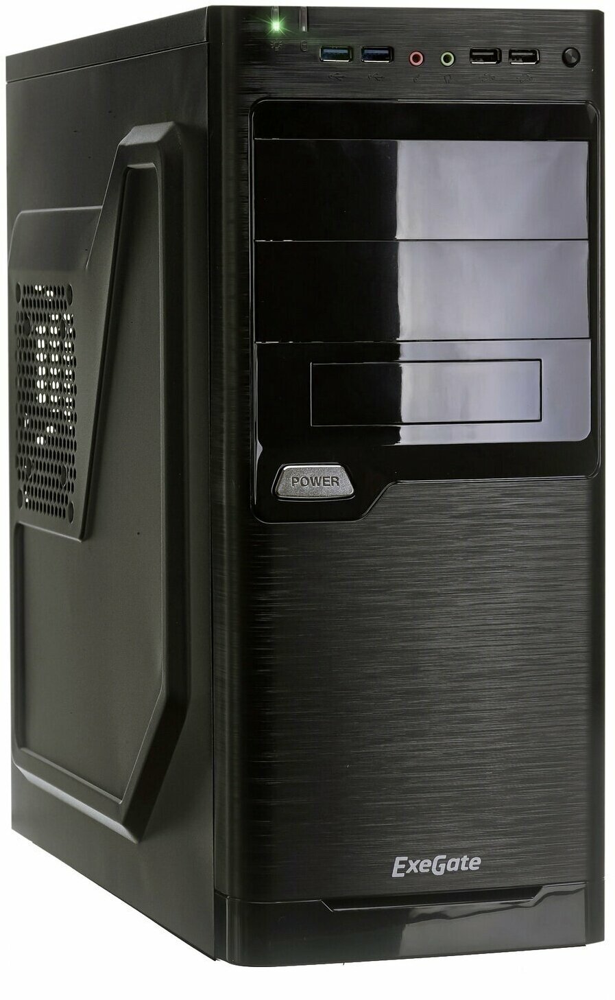 Корпус Miditower ExeGate XP-330U-XP600 (ATX, БП XP600 с вент. 12см, 2*USB+2*USB3.0, аудио, черный) EX272730RUS