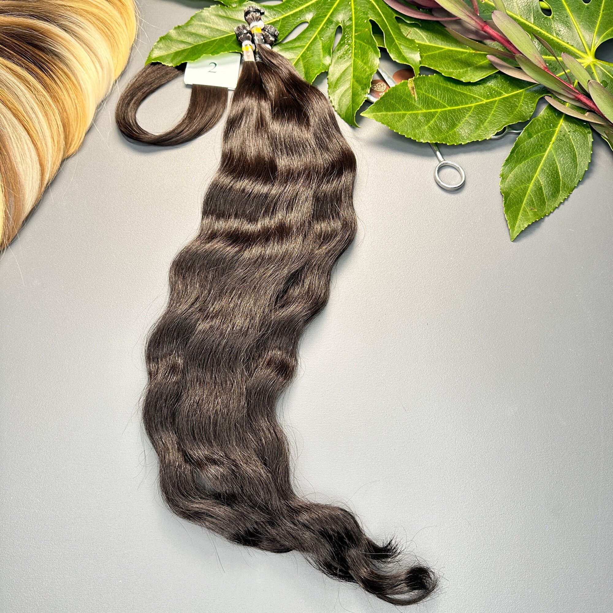 Волосы Belli Capelli славянские люкс на классической капсуле 50-55 см №2 (25 капсул)