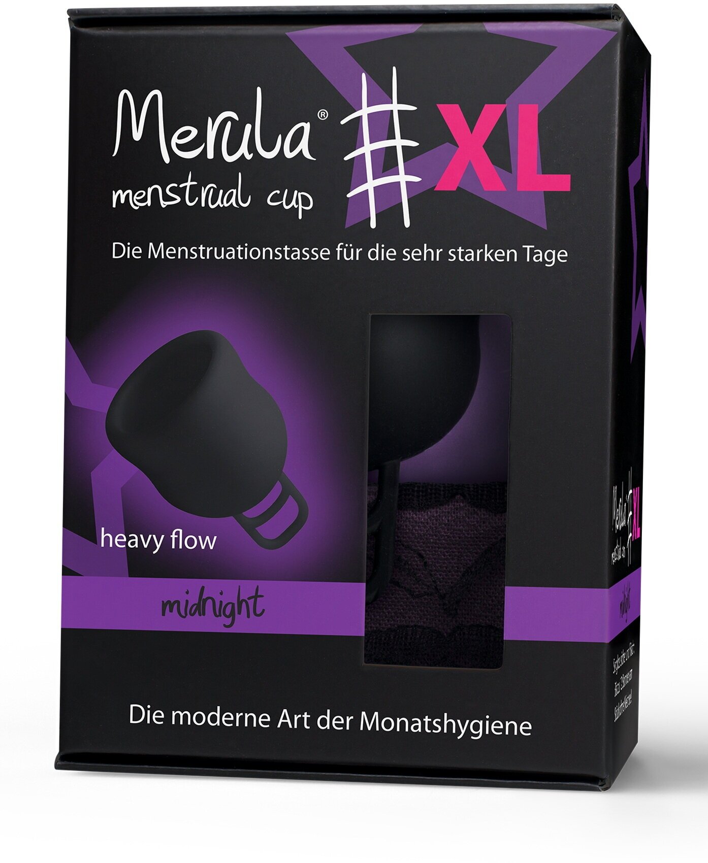 Менструальная чаша Merula черная XL